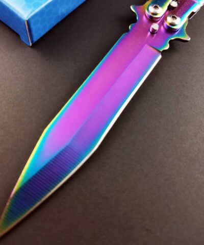 Benchmade Ejderha Desenli Kelebek Bıçak - Bodyguard Punch Hediyeli