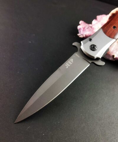 Jeep DA309 Ahşap Kabze Kamp Çakısı