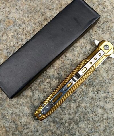 Alternative view of M390 Gold Otomatik  Metal Beyfendi Kamp Çakısı