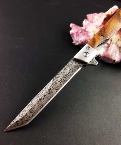 Alternative view of M390 Tanto Damascus Kamp Çakısı