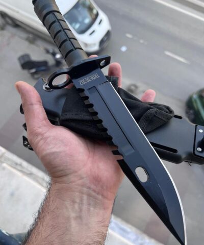 M9 Bayonet Siyah Kamp Avcı Bıçağı