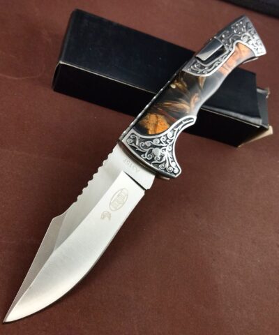 Microtech İşlemeli B3157C Kamp Çakısı