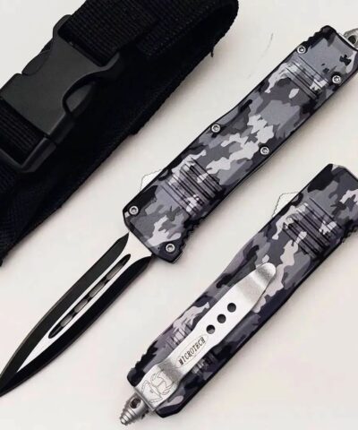 Microtech Kamuflaj 18 Cm İçten Çıkmalı Kamp Çakısı
