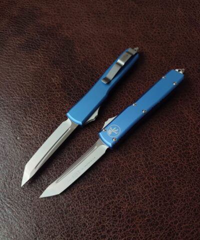 Microtech Ultratech Mavi Alüminyum Kasa D2 Çelik Kamp Çakısı