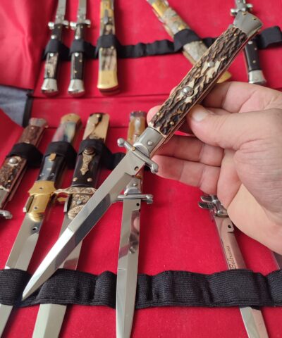 Orjinal Frank Beltrame 28 Cm Geyik Boynuzu Swinguard İtalyan Stiletto