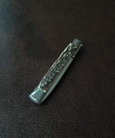 Orjinal Frank Beltrame Swinguard Geyik Boynuz Sap İtalyan Stiletto