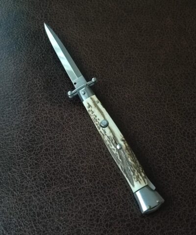 Orjinal Frank Beltrame Swinguard Geyik Boynuz Sap İtalyan Stiletto