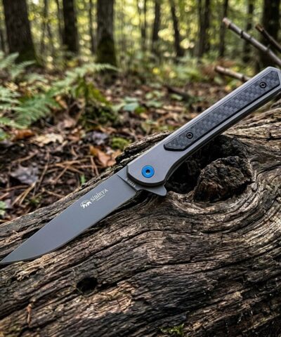 Sibirya Company S-2203 M390  Karbon Fiber Saplı Profesyonel Kamp Çakısı