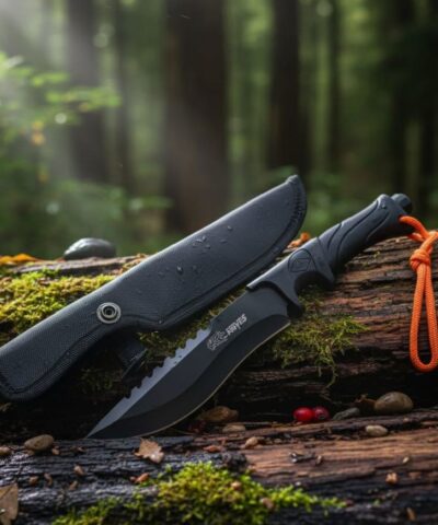 Sr Knives Paracord İpli Soft Kabze Kılıflı Avcı Bıçağı