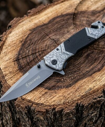 Browning F119 Yarı Otomatik Kamp Bıçağı – Emniyet Kemer Kesici ve Cam Kırıcı Özellikli