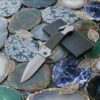 Microtech Stil OTF İçten Çıkmalı Kamp Bıçağı - 18 cm Cam Kırıcılı, Kılıflı Set