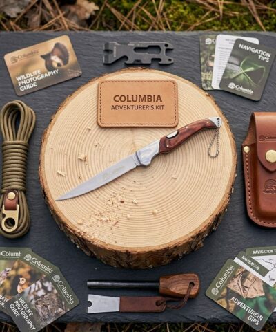 Columbia Company A-030-A Ahşap Kabze Kamp Çakısı