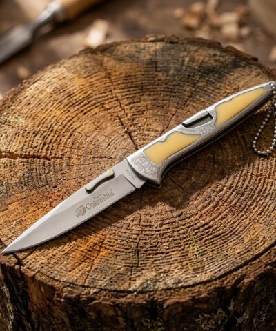 Columbia Company A3123-D İşlemeli Manuel Kamp Çakısı