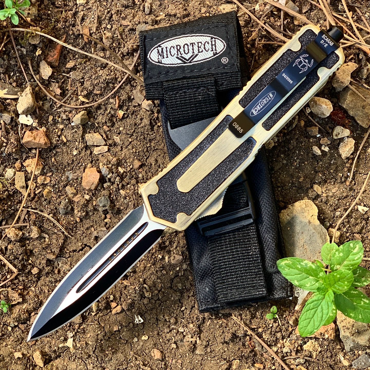 Microtech Gold Scarab Otf İçten Çıkmalı Kamp Çakısı