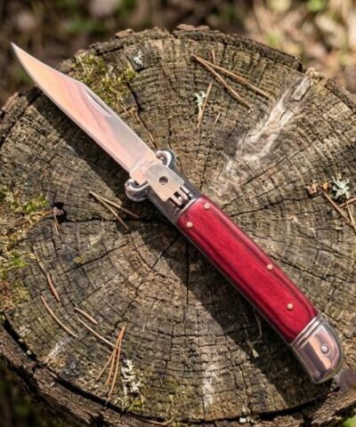 AKC 18 cm İtalyan Tipi Leverlock Çakı | Ahşap Desenli Koleksiyon Serisi