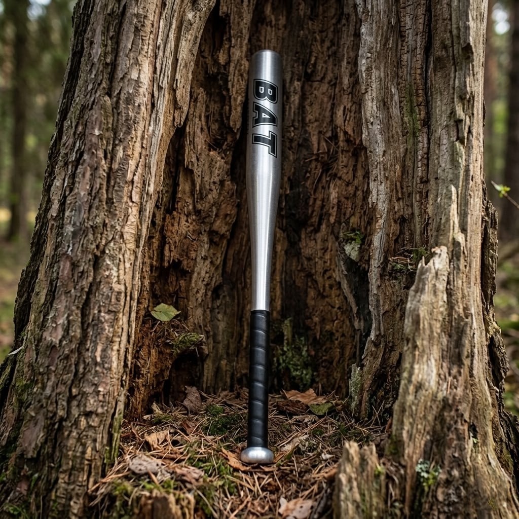 Bat Alüminyum Beyzbol Sopası Dayanıklı Metal Gri Renk 63 cm